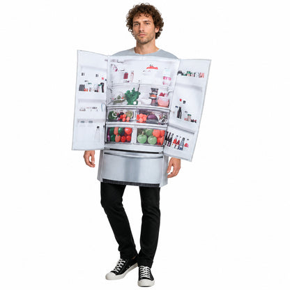 Refrigerator-Shaped Jumpsuit Costume with Double Doors Costumes detail