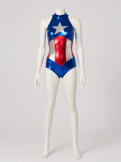 Superhero Costume with Stars for Cosplay