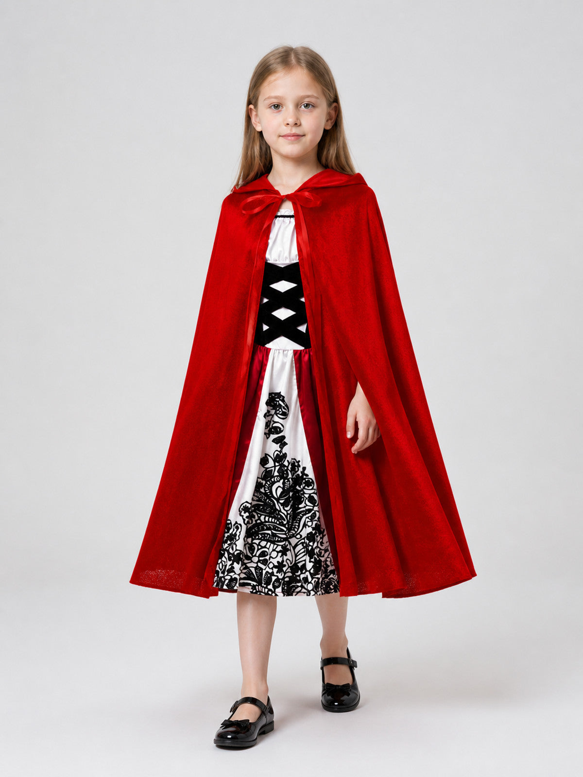 Halloween Costume: Dress and Red Hooded Cape Costume Dresses detail