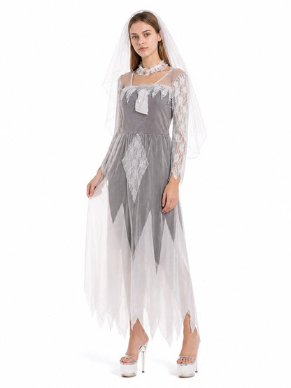 Long Gothic-Style Carnival Costume Costumes detail