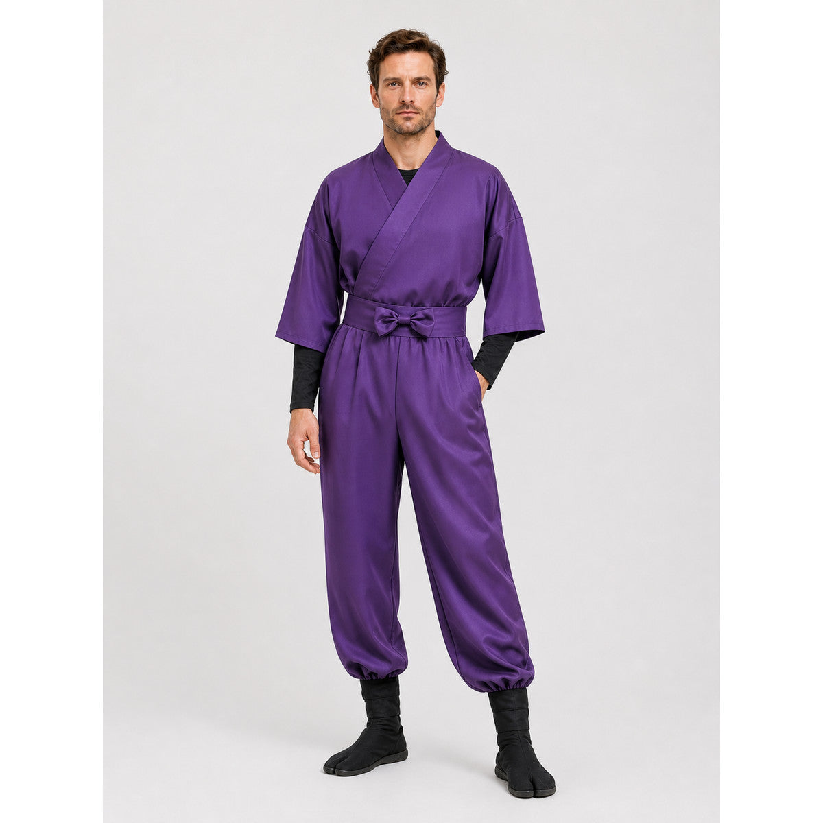 Anime Cosplay Ninja Costume, Japanese-Style Jumpsuit Costumes detail