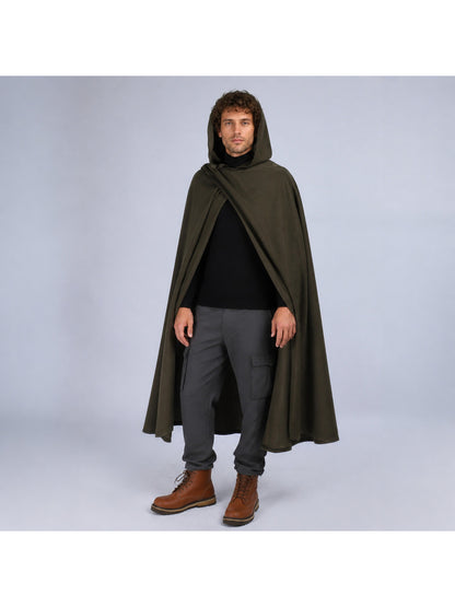 Long Medieval Hooded Cloak for Cosplay
