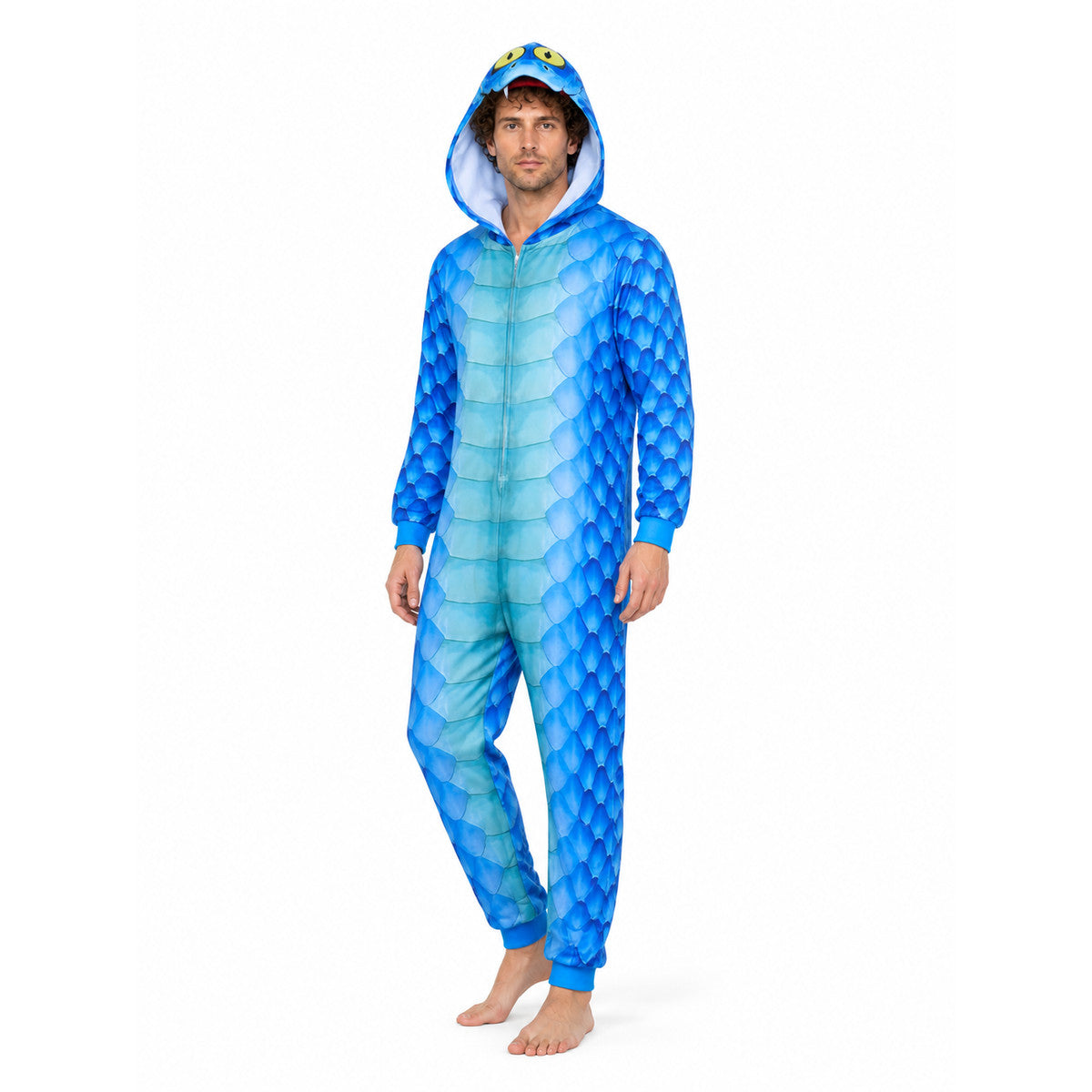 Gary Snake Kigurumi with a Hood and Zipper lifestyle