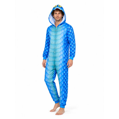 Gary Snake Kigurumi with a Hood and Zipper lifestyle