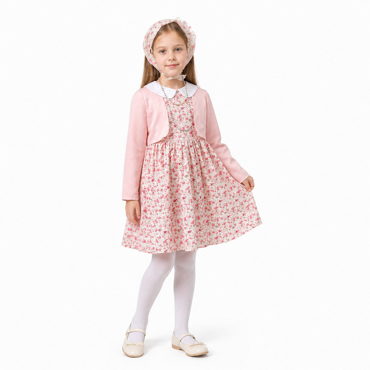 Children's carnival costume with a floral dress Costume Dresses detail