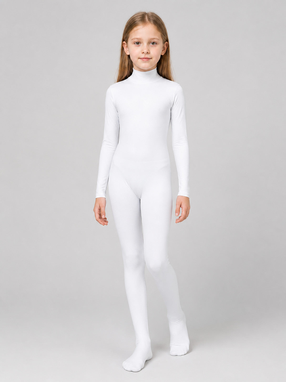 White Form-Fitting Unisex Halloween Jumpsuit Costumes detail