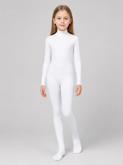 White Form-Fitting Unisex Halloween Jumpsuit Costumes detail