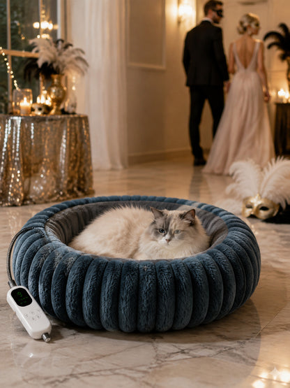 Heated Pet Bed with Timer lifestyle view
