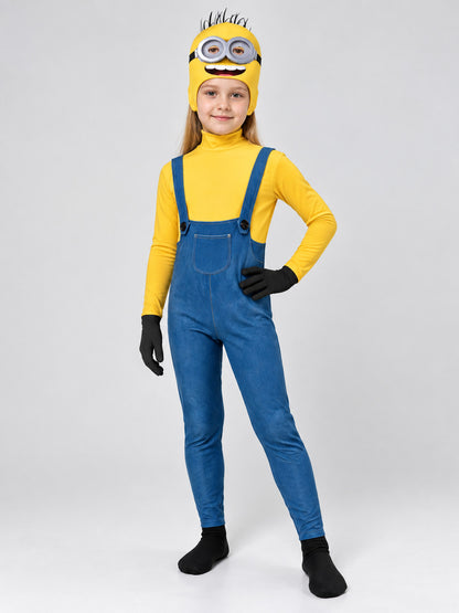 Minion Jumpsuit Costume with Headpiece