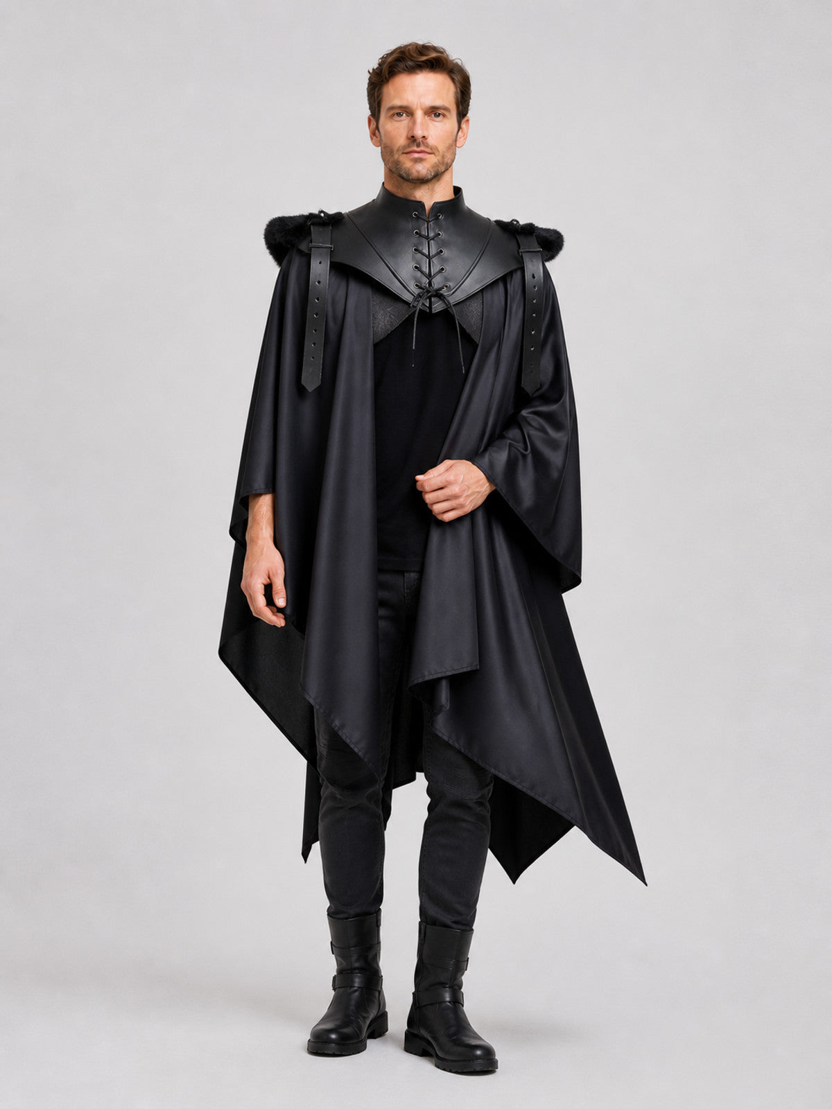 Black Death Cloak for Halloween, Vampire Costume Costume Capes detail