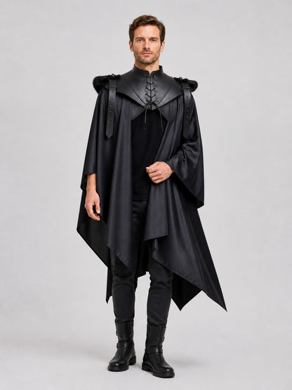 Black Death Cloak for Halloween, Vampire Costume Costume Capes detail