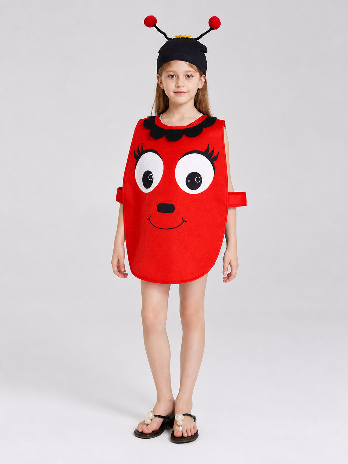 Tomato Cosplay Costume with Mustache Hat Costume Headwear detail
