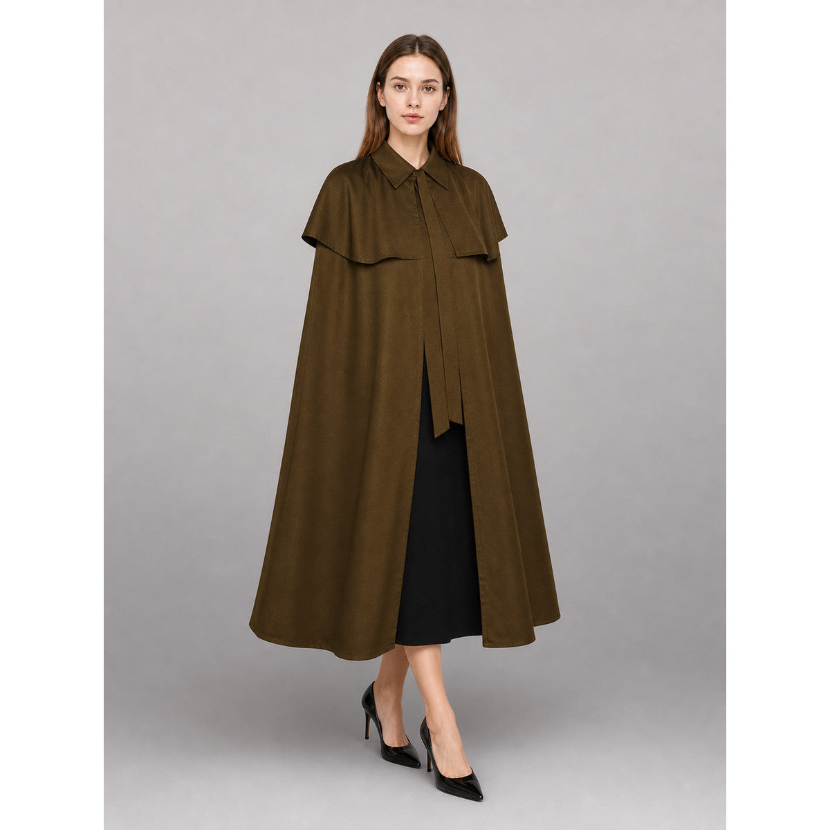 Brown Medieval Carnival Cloak