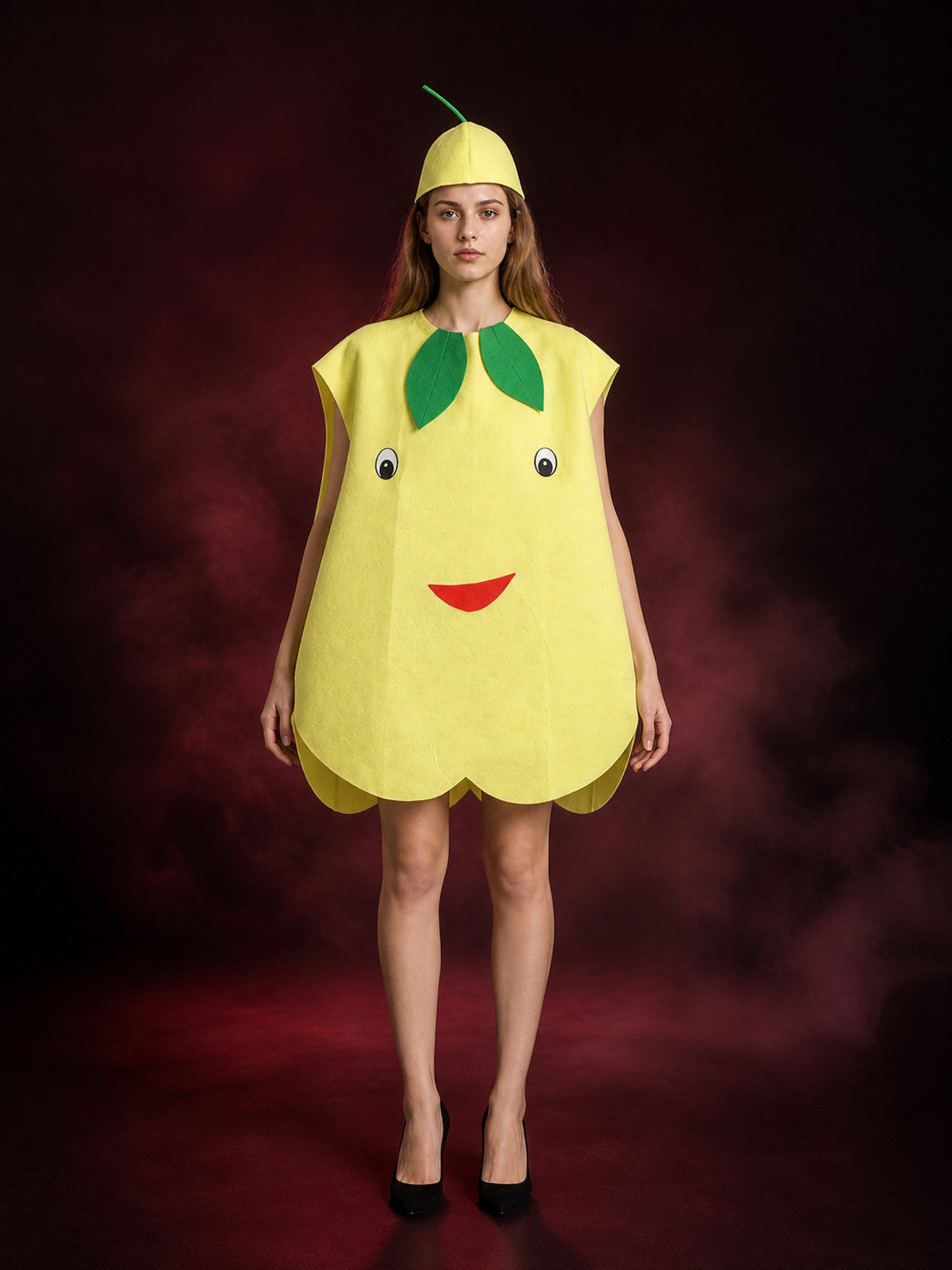 One-Piece Cartoon-Style Pear Costume for Performances main product view