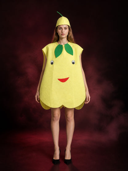 One-Piece Cartoon-Style Pear Costume for Performances main product view