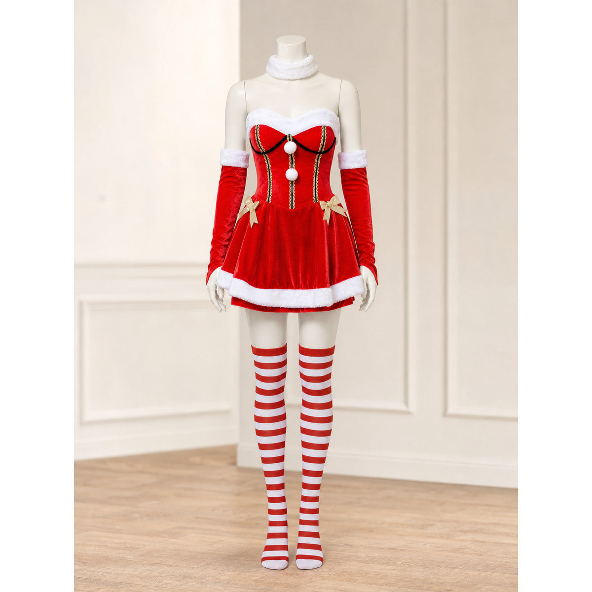 Christmas Carnival Costume with Full Skirt