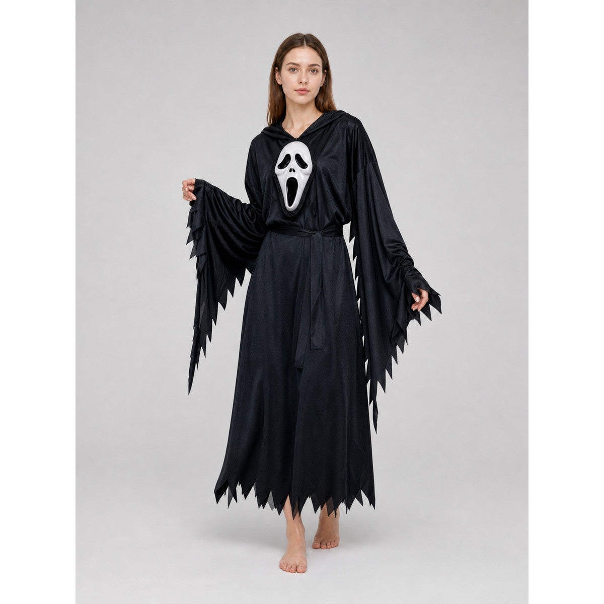 Halloween Grim Reaper Costume with Hood lifestyle