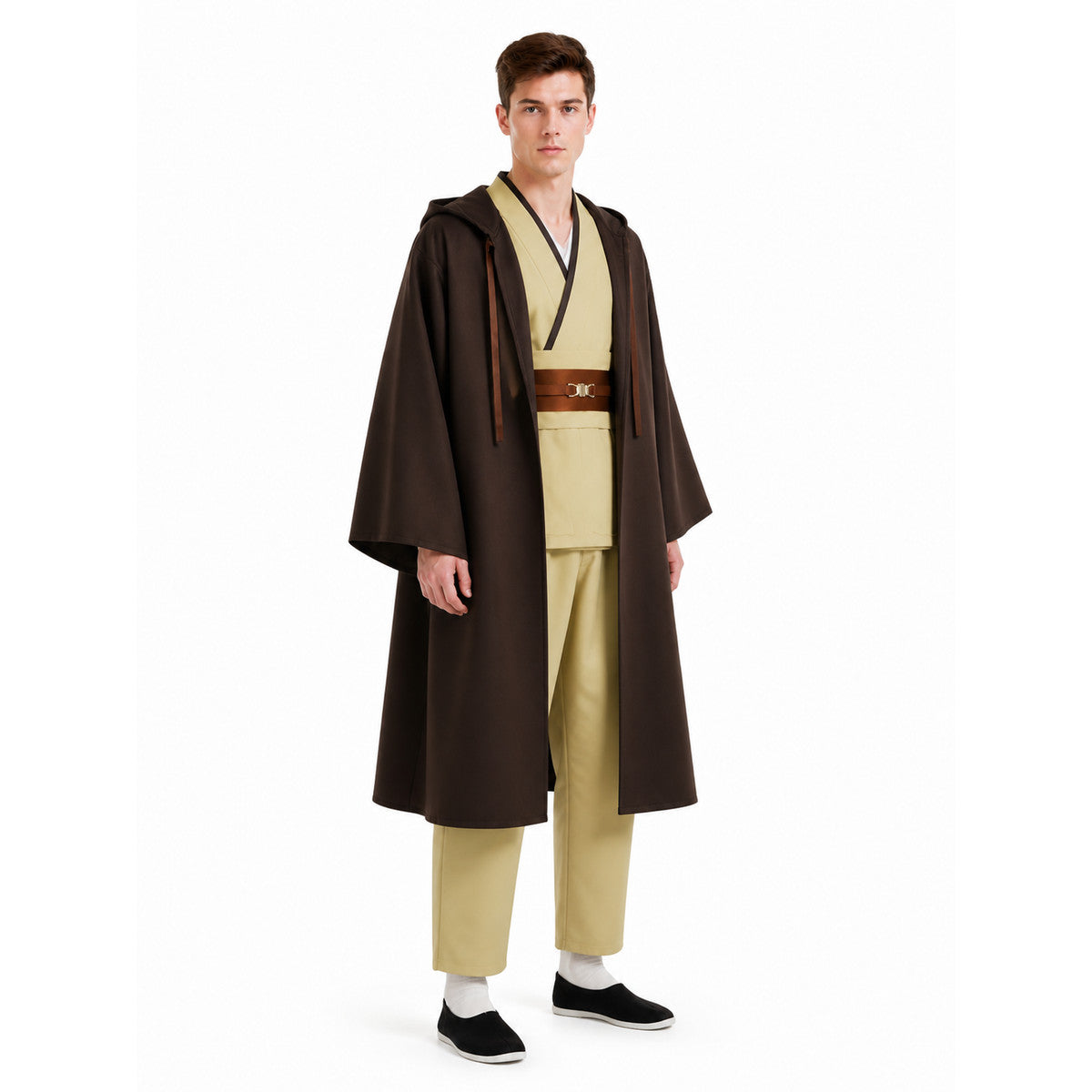 Obi-Wan Cosplay Costume with Cloak and Belt Costume Capes detail