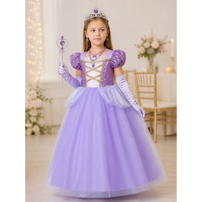 Purple Princess Costume for Halloween lifestyle view