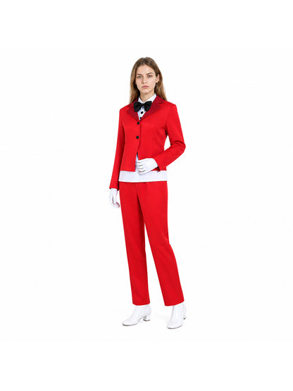 Hazbin Hotel Cosplay Costume, Red with Bow Tie, for Halloween