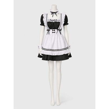Maid-Style Dress with Apron and Headpiece Costume Dresses detail