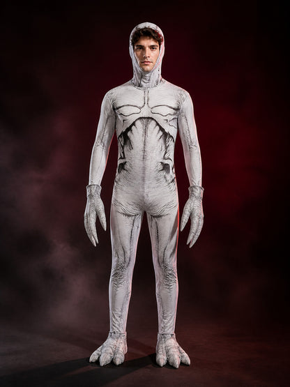 Adult & Kids Human Anatomy Bodysuit Costume, Hooded Jumpsuit With Matching Foot main product view