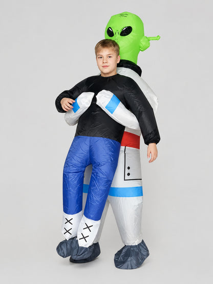 Inflatable Alien Costume with Boots, Kids'
