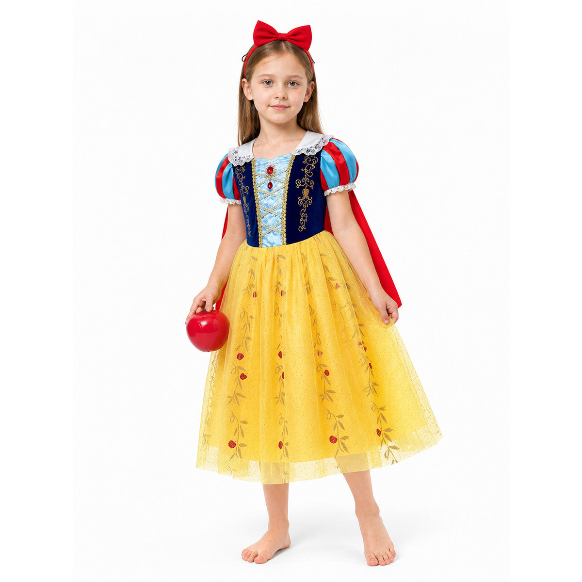 Snow White Princess Costume with Cape and Accessories Costume Capes detail