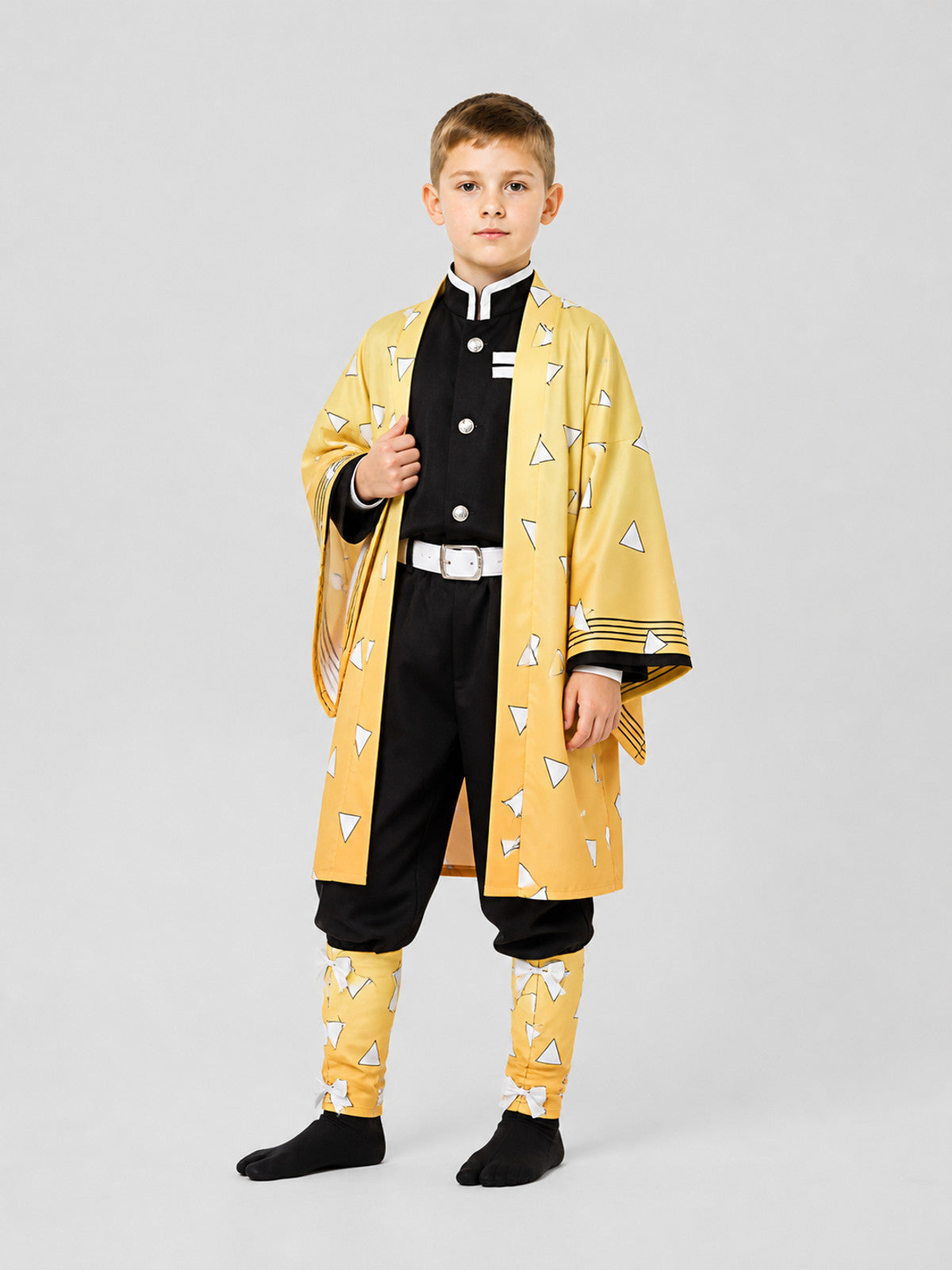 Agatsuma Zenitsu Cosplay Costume, Complete Set Costumes detail