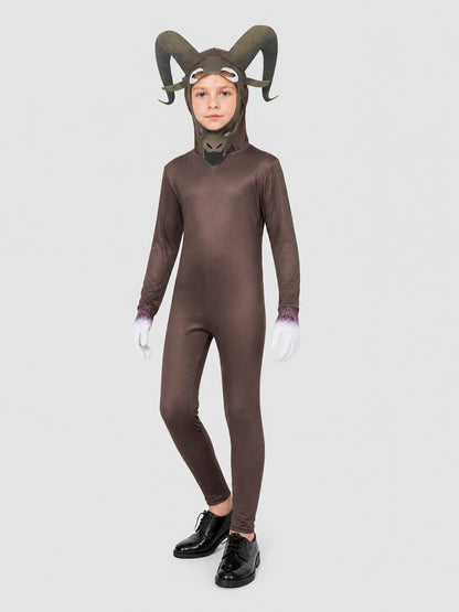 Carnival Jumpsuit "Goat Monster" with Hood Costumes detail