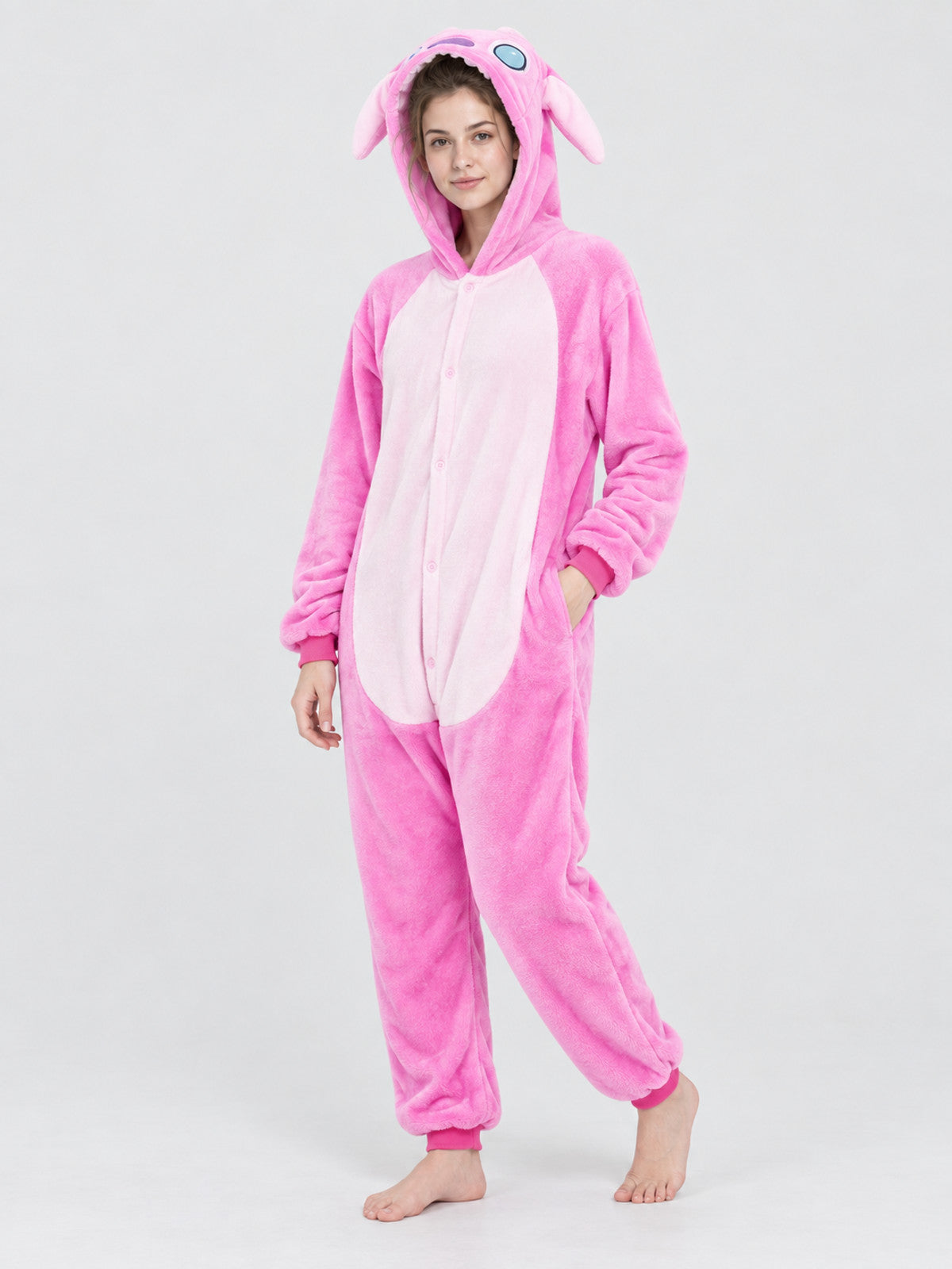 Animal Head Hooded Kigurumi Jumpsuit