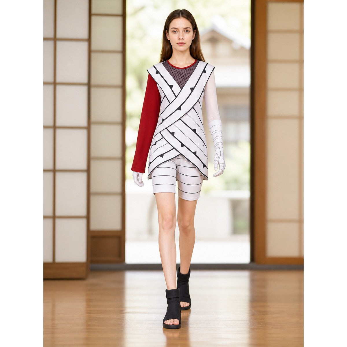 Cosplay Costume of Yuhi Kurenai from Naruto lifestyle view