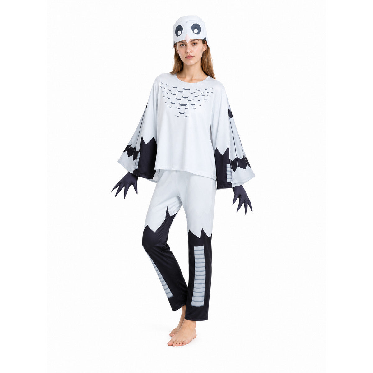 Owl Costume with Hood, Gloves, and Pants Costumes detail