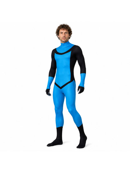 Hooded cosplay jumpsuit costume