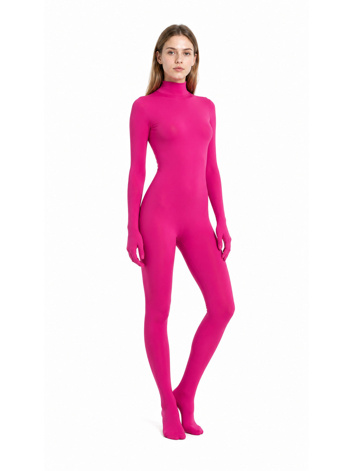 Form-Fitting Jumpsuit with Covered Hands and Feet product detail