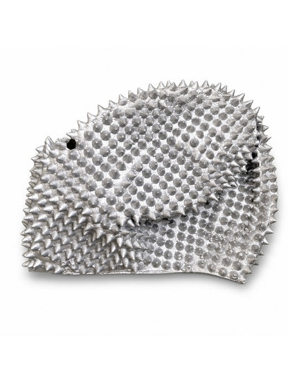 Cosplay Spike Studded Shape Latex Full Face Scary Helmet Durian Head Rave Party