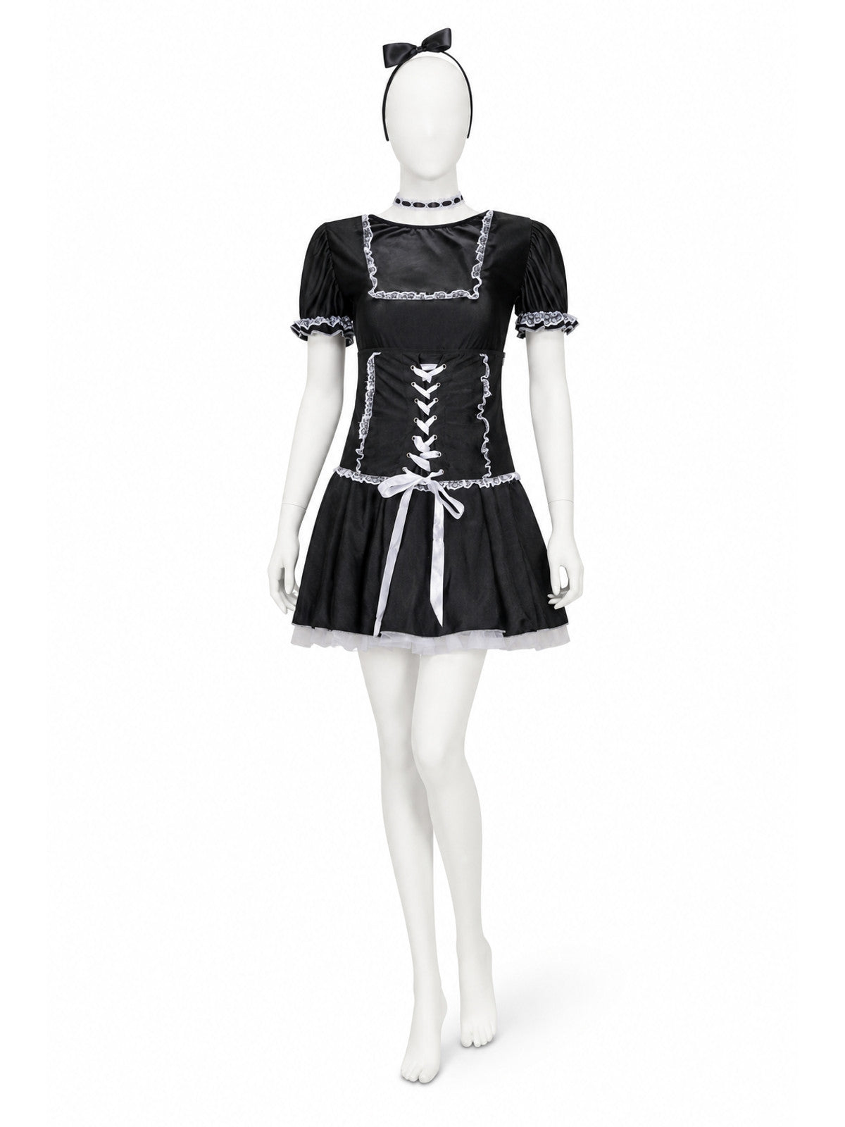 Gothic Lace Dress Set with Accessories Costume Dresses detail