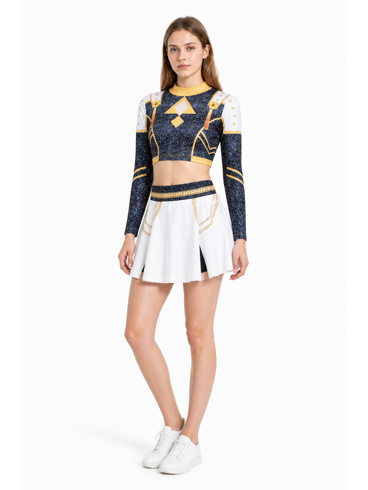 Children's two-piece outfit with a skirt and long-sleeve top Costumes detail