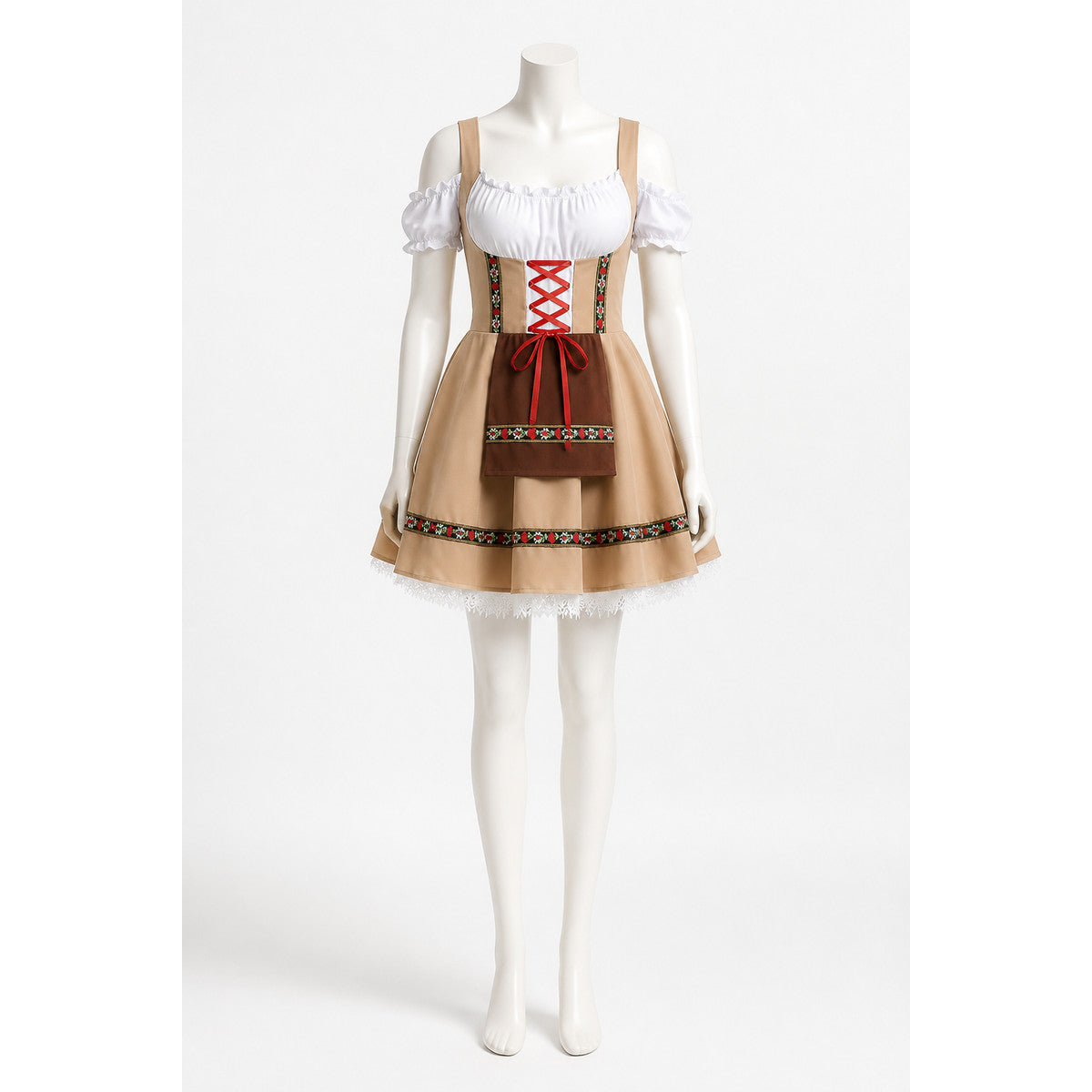 Short Pinafore Dress for Cosplay with Apron Costume Dresses detail