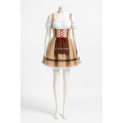 Short Pinafore Dress for Cosplay with Apron Costume Dresses detail
