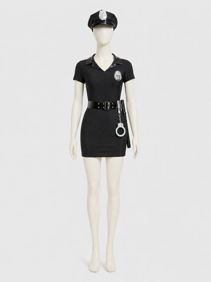 Police Officer Costume Dress S-3XL for Halloween