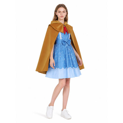 Cosplay Costume with Dress, Cape, and Scarf lifestyle