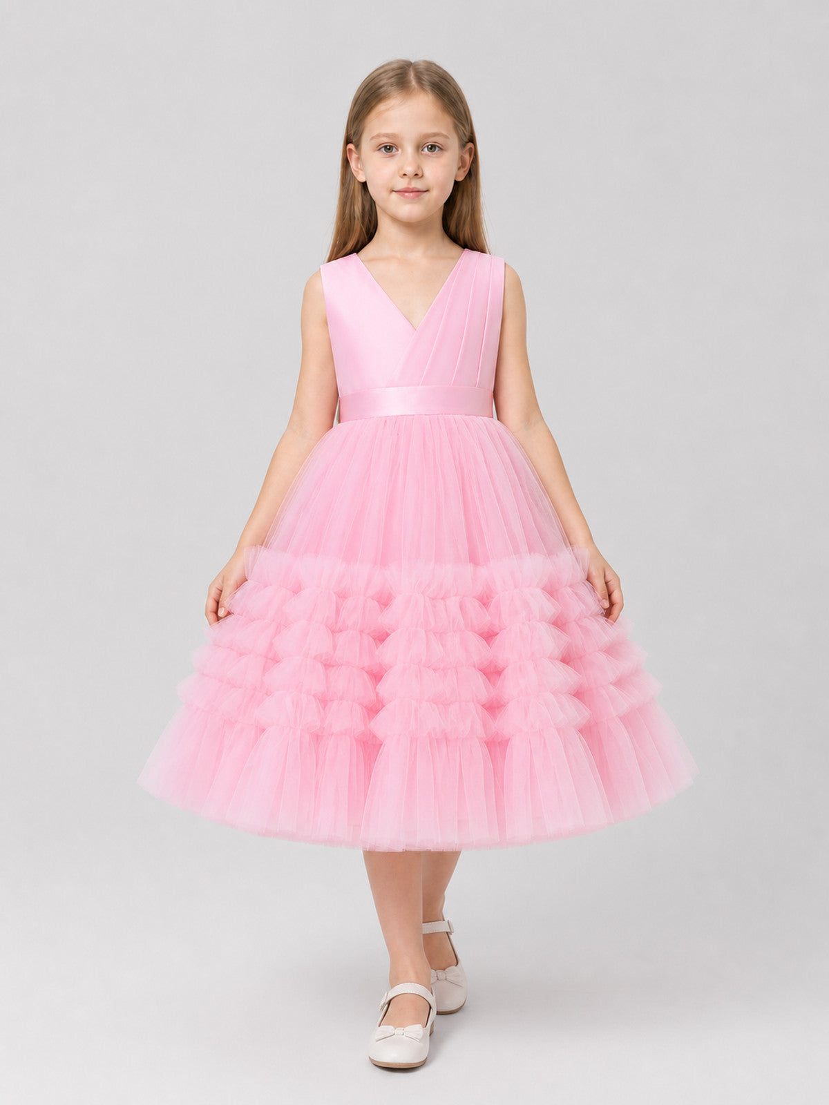 Full Princess Dress with a V-Neck Costume Dresses detail