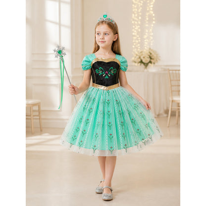 Mint Green Princess Costume for Halloween lifestyle view