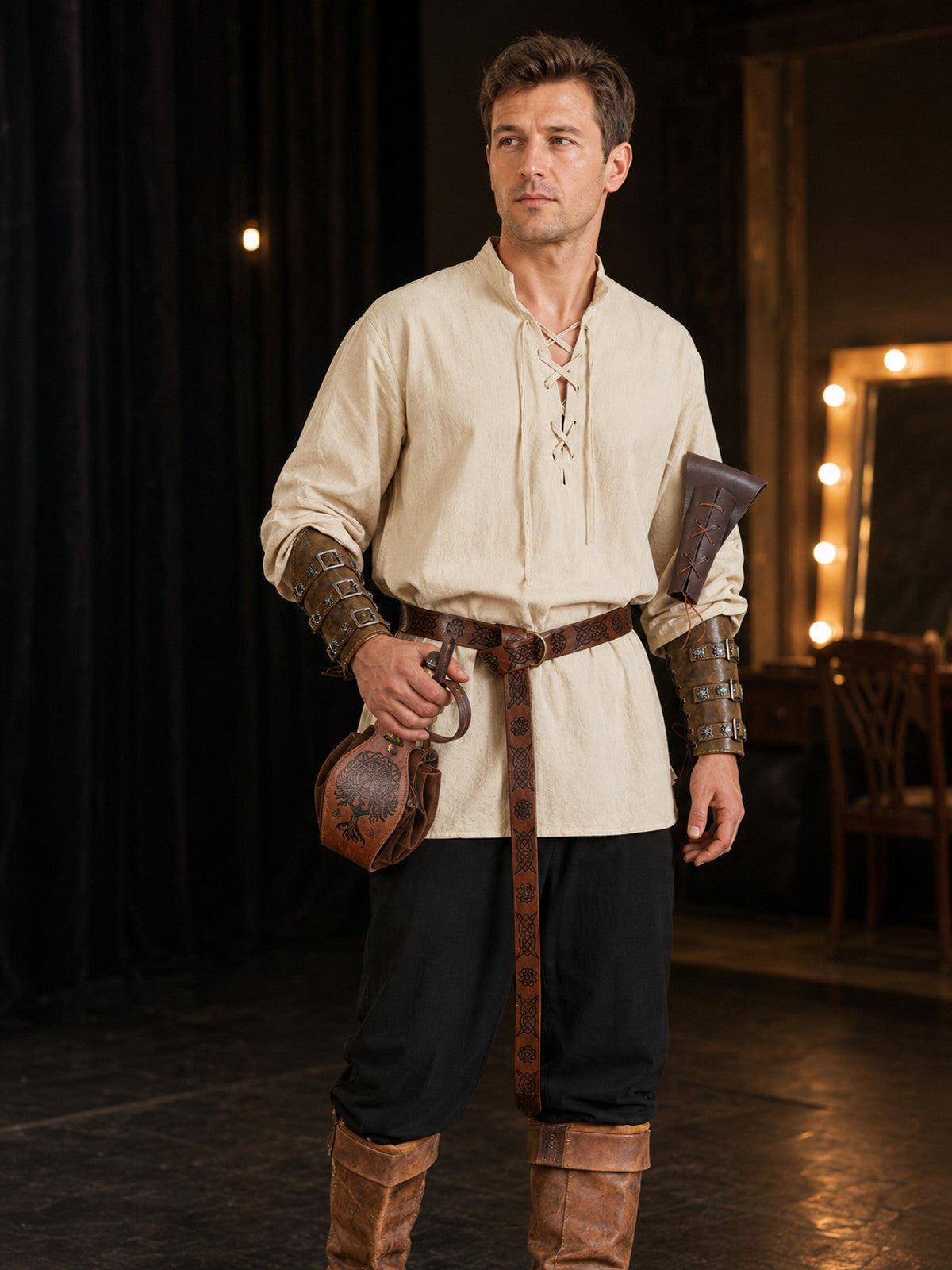 Medieval Viking Costume for Halloween Cosplay lifestyle view