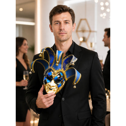 Venetian Clown Carnival Mask for Halloween lifestyle view