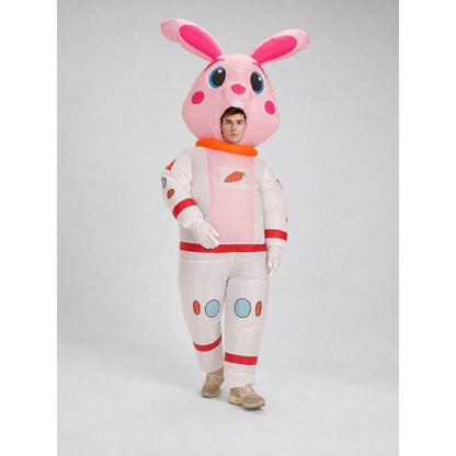 Inflatable Astronaut Rabbit Costume for Parties lifestyle