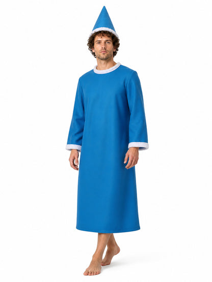 Cosplay Costume: Blue Robe and Pointed Hat Costume Headwear detail
