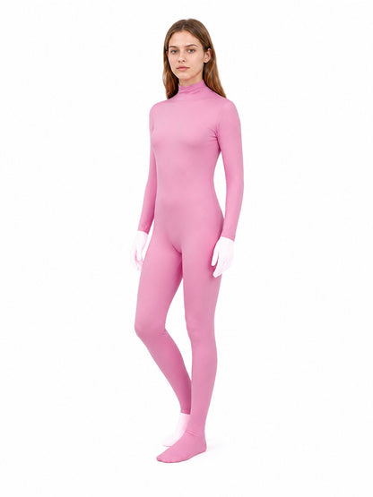 Pink One-Piece Deer Costume with Branching Antlers
