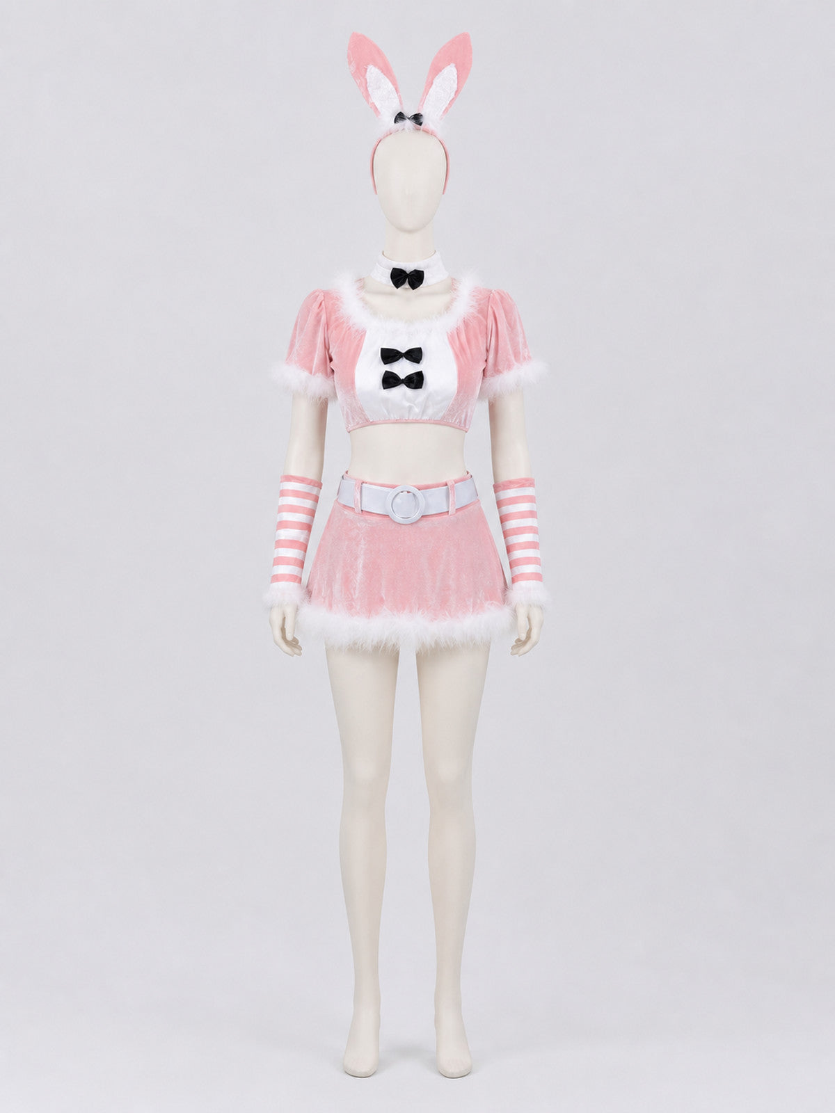 Rabbit Costume: Top, Skirt, Ears, and Collar Costumes detail